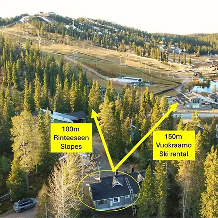 Rukan Varpu - Ski-in With Sauna & Fireplace, 100m To Slopes *